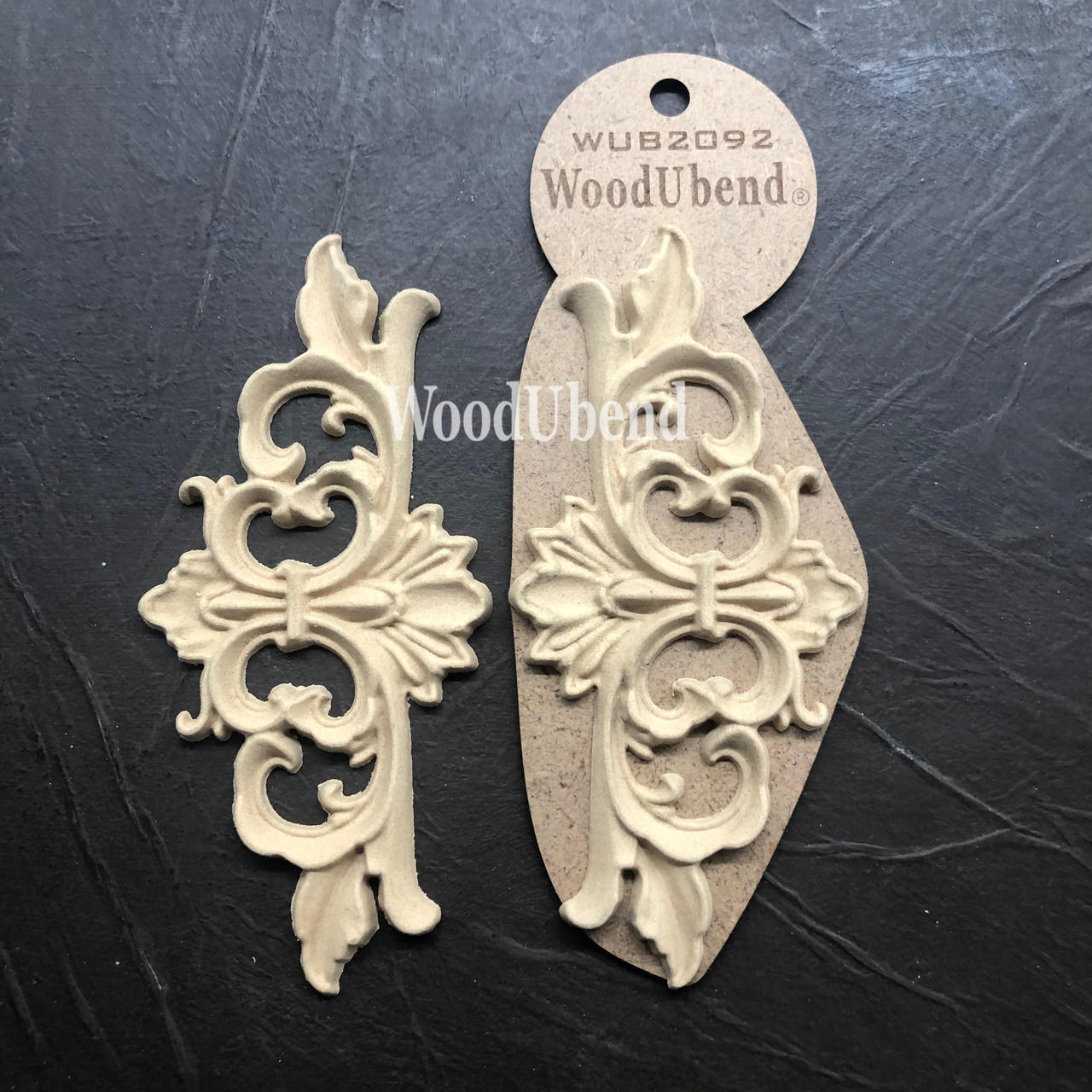 Dixie Belle Pediment Applique #2092 (set of 2)