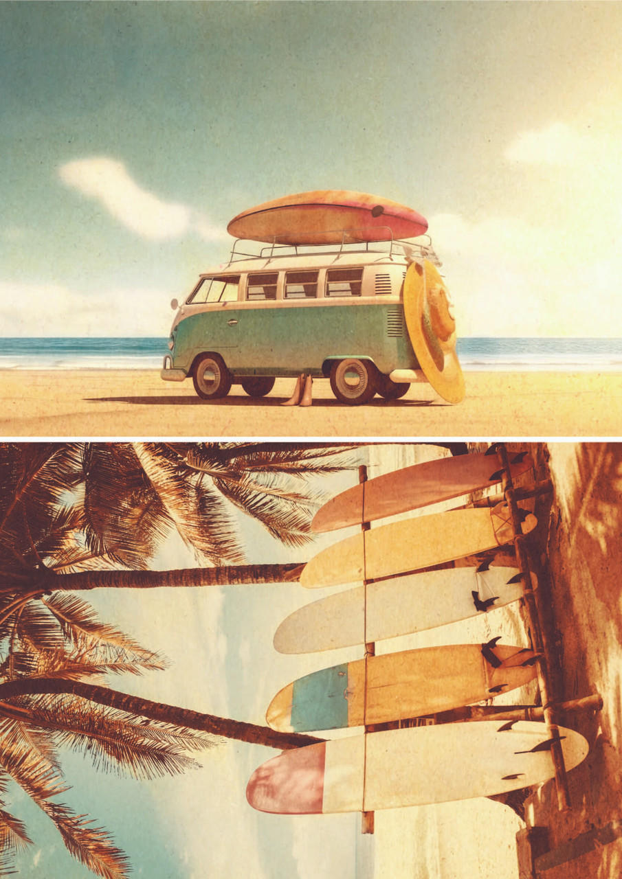 Dixie Belle Surfs Up - A1 Rice Decoupage Paper