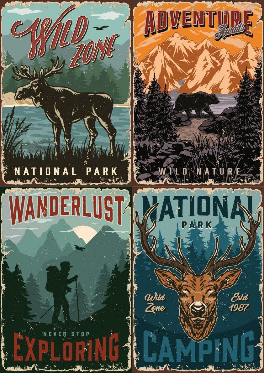 Dixie Belle National Parks - A3 Rice Decoupage Paper