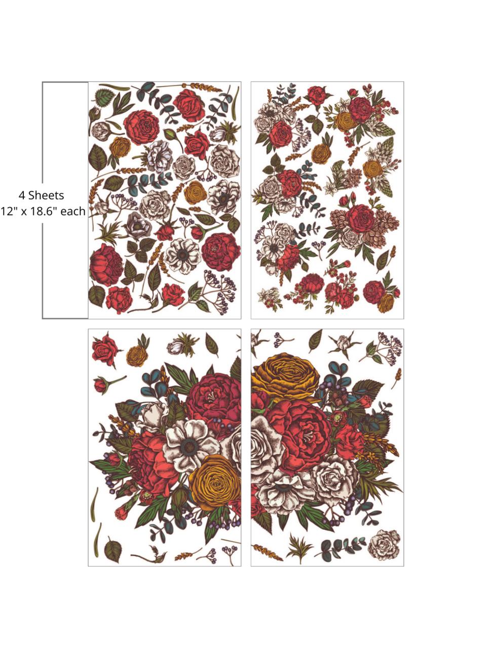 Dixie Belle Timeless Petals - Large Transfer