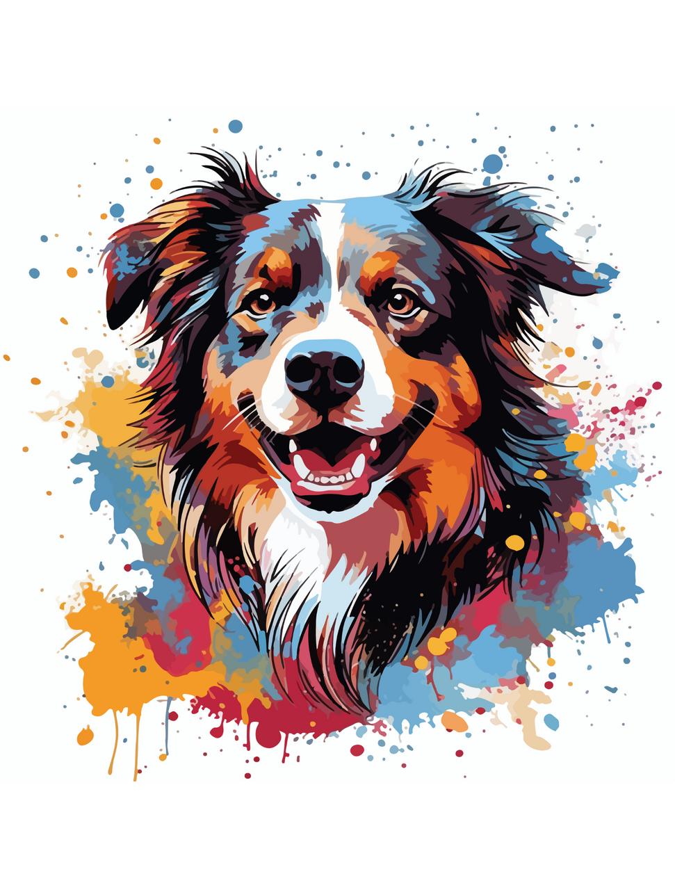 Dixie Belle Mollie the Collie - Rice Decoupage Paper