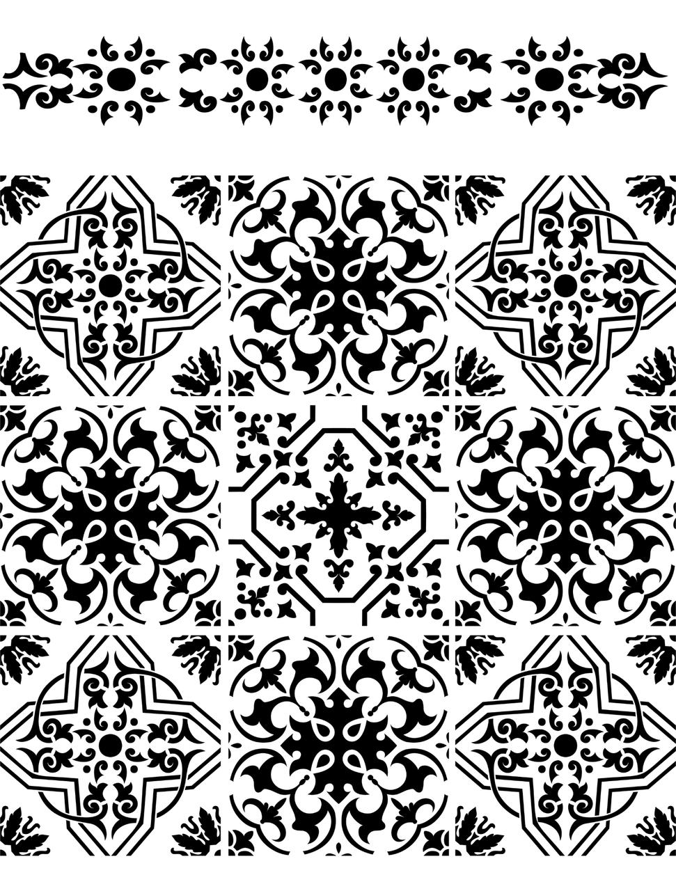 Dixie Belle Sonoma Art Tile - Stencil