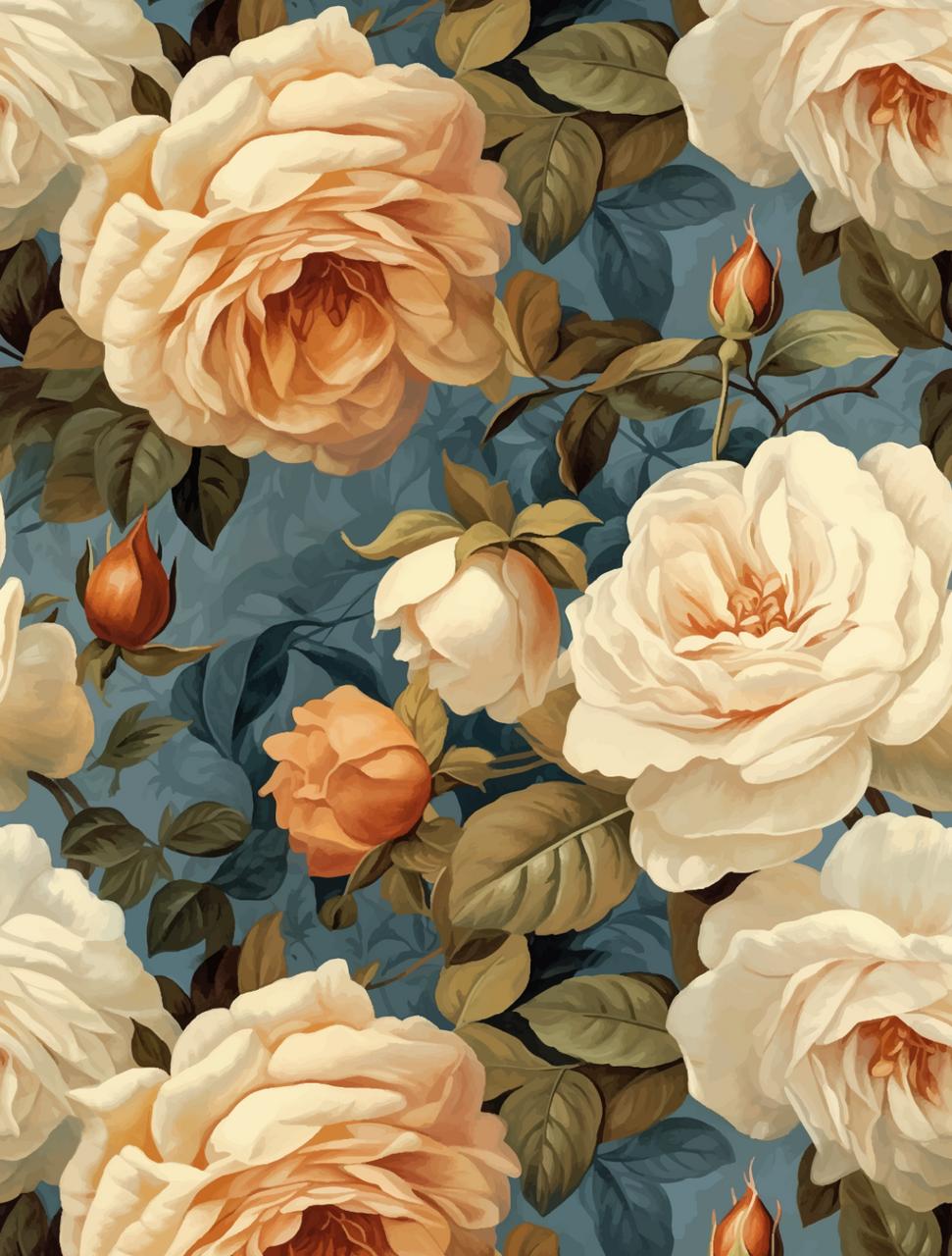 Dixie Belle Heirloom Roses - Rice Decoupage Paper