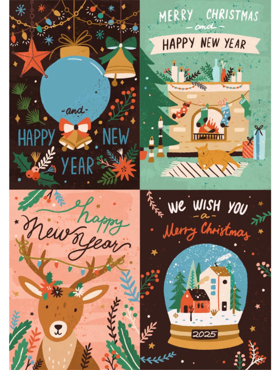 Dixie Belle Jolly Jingles - A4 Rice Decoupage Paper