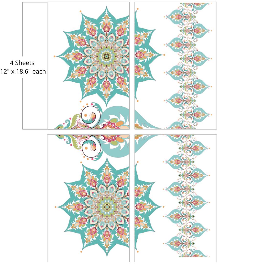 Dixie Belle Kaleidoscope - Large Transfer