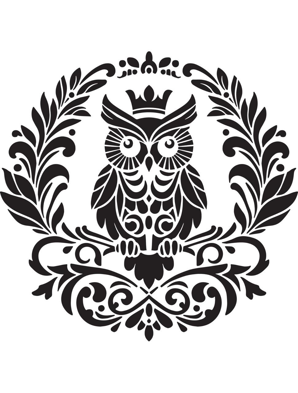 Dixie Belle King Owl III - Stencil