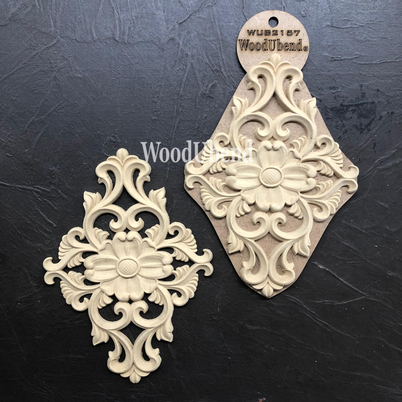 Dixie Belle Floral Applique #2157 (set of 2)
