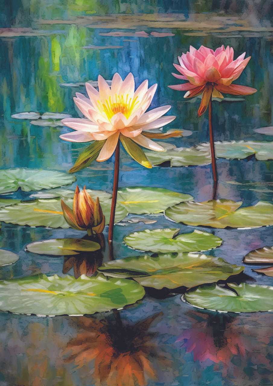 Dixie Belle Lily Pads - A1 Rice Decoupage Paper