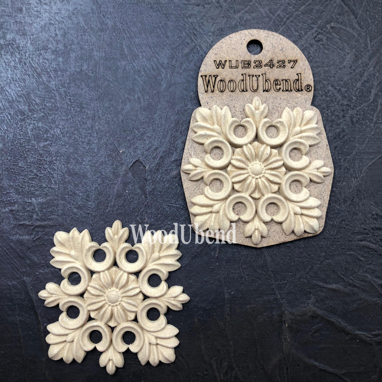 Dixie Belle Floral Applique #2427 (set of 2)