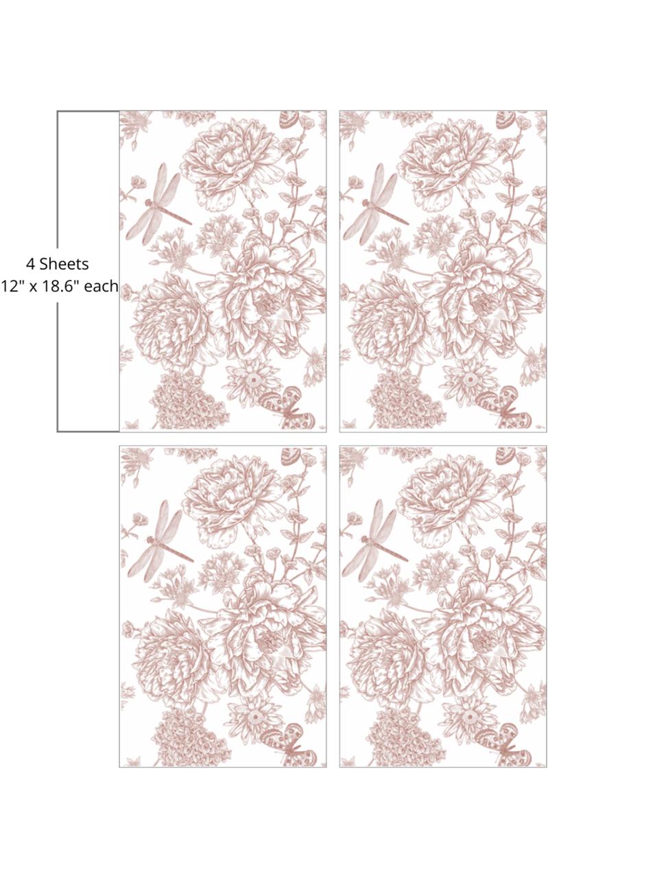 Dixie Belle Dragonfly Blooms - Large Transfer