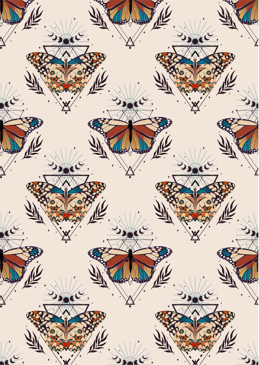 Dixie Belle Boho Butterflies - A3 Rice Decoupage Paper