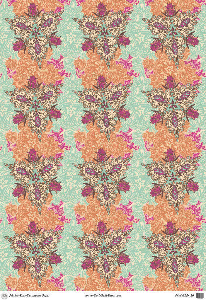 Dixie Belle Native Rose - A1 Rice Decoupage Paper