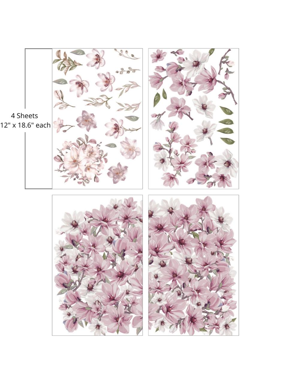 Dixie Belle Magnificent Magnolia - Large Transfer