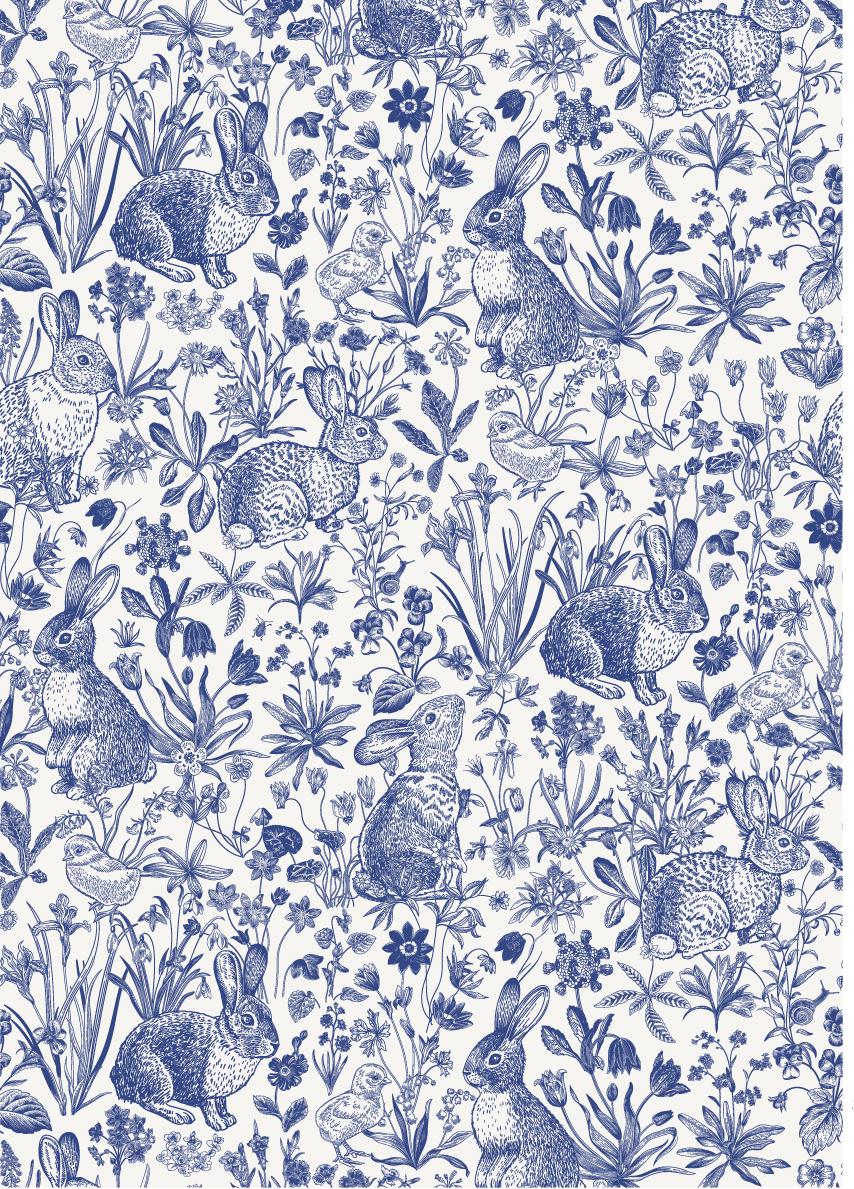 Dixie Belle Springtime Toile - A3 Rice Decoupage Paper