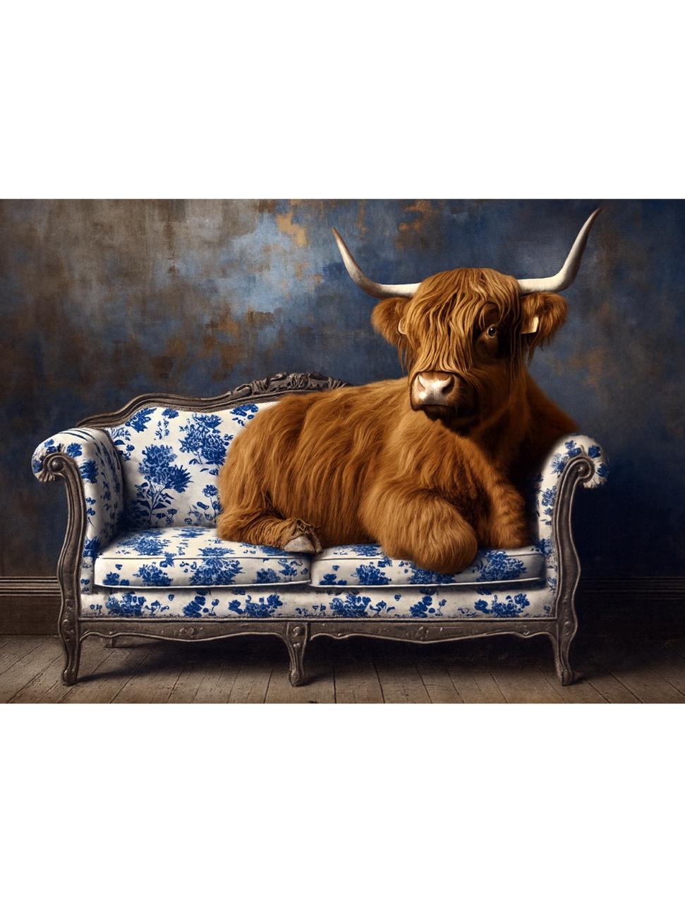 Dixie Belle Highland Cow-ture - A2 Rice Decoupage Paper