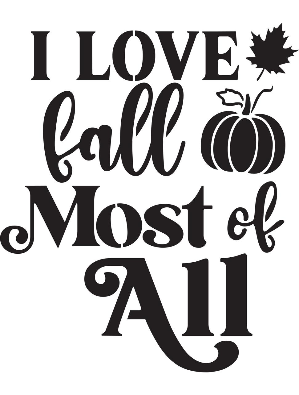 Dixie Belle Fall Love - Stencil
