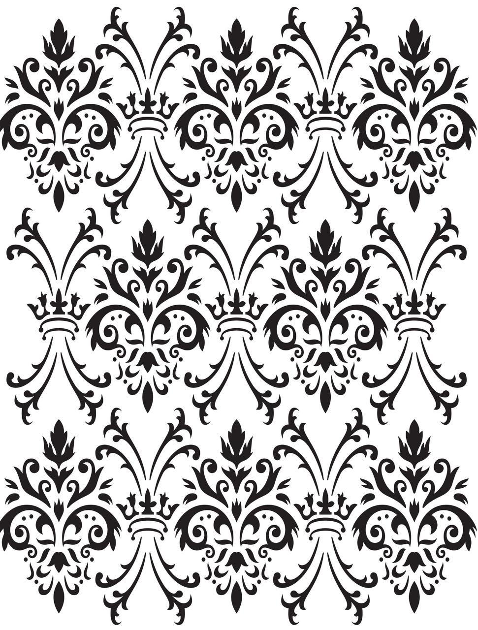 Dixie Belle Royal Damask - Stencil