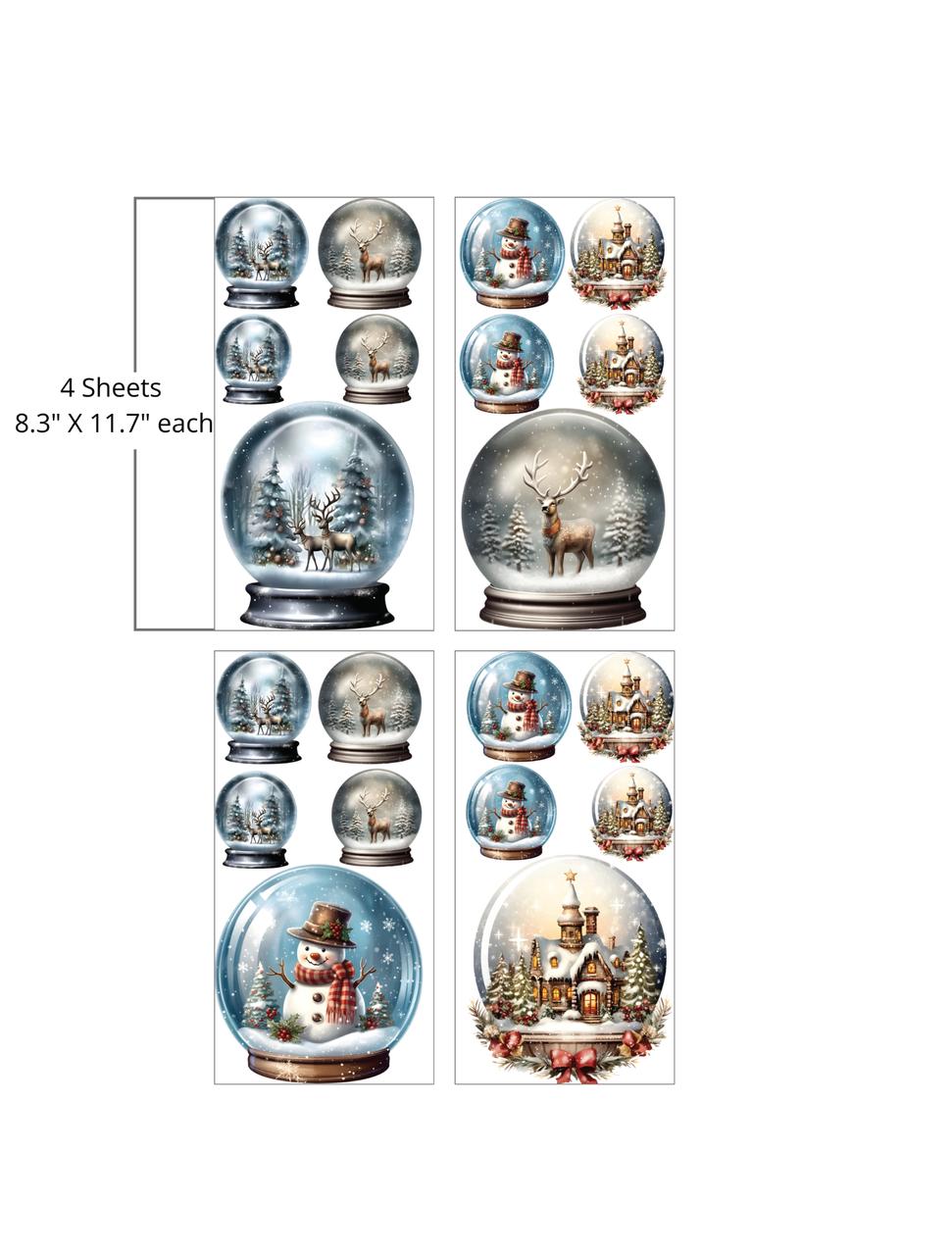 Dixie Belle Snow Globes - Hologram Water Slide Transfer