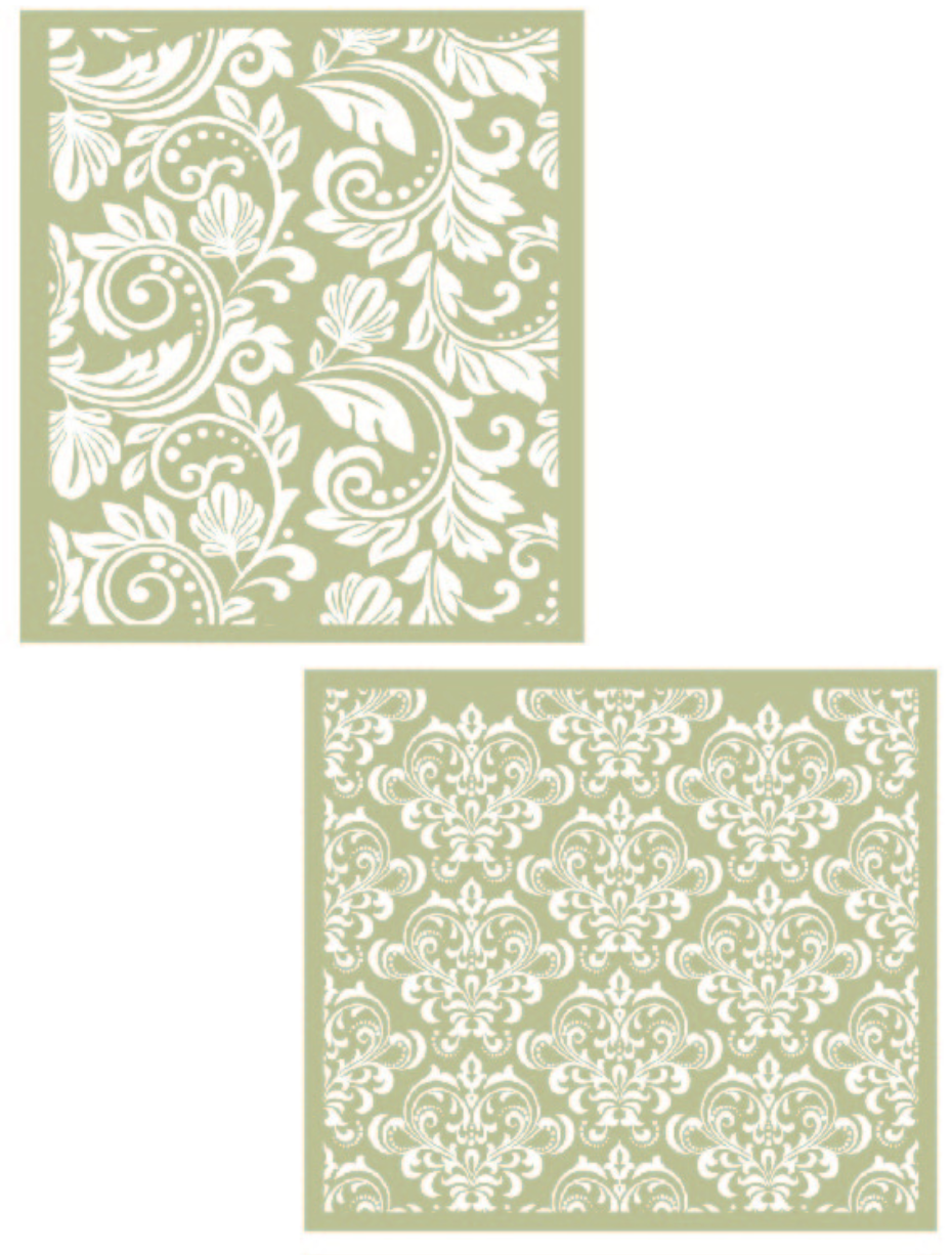 Dixie Belle Filigree - Silkscreen Stencil