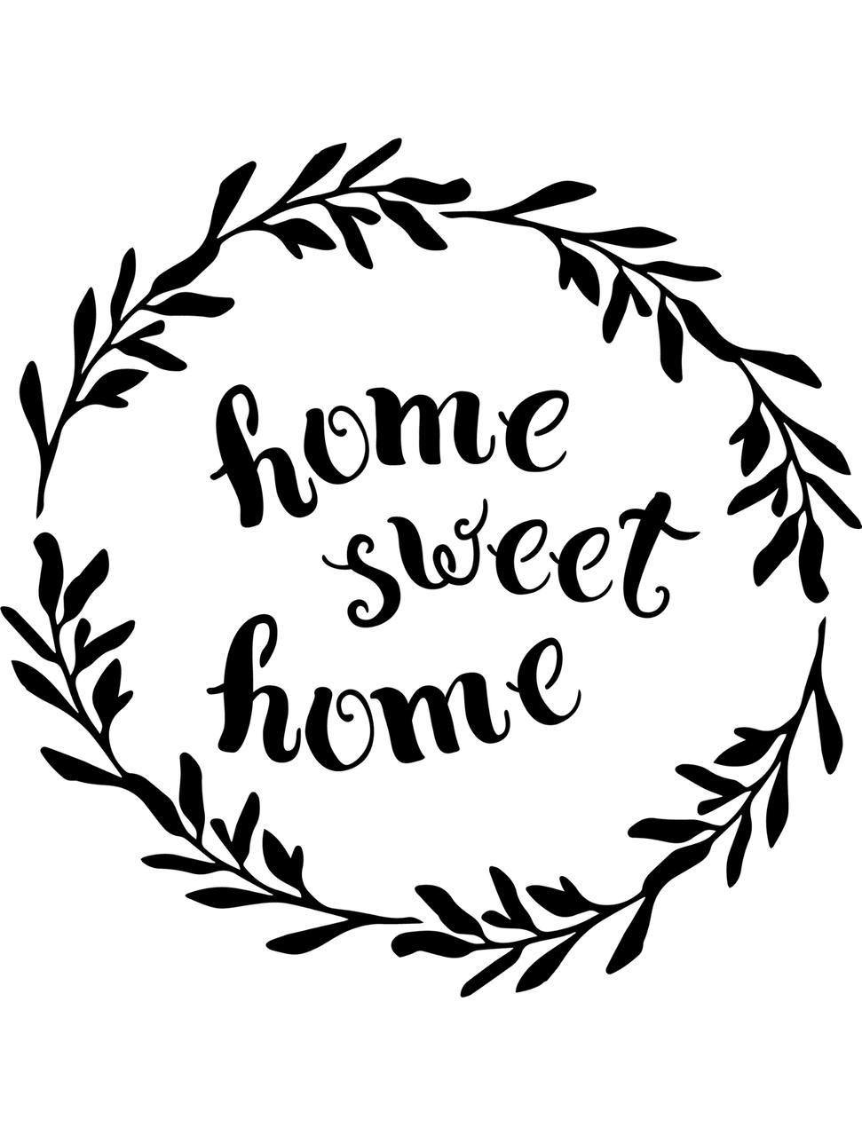 Dixie Belle Home Sweet Home - Stencil