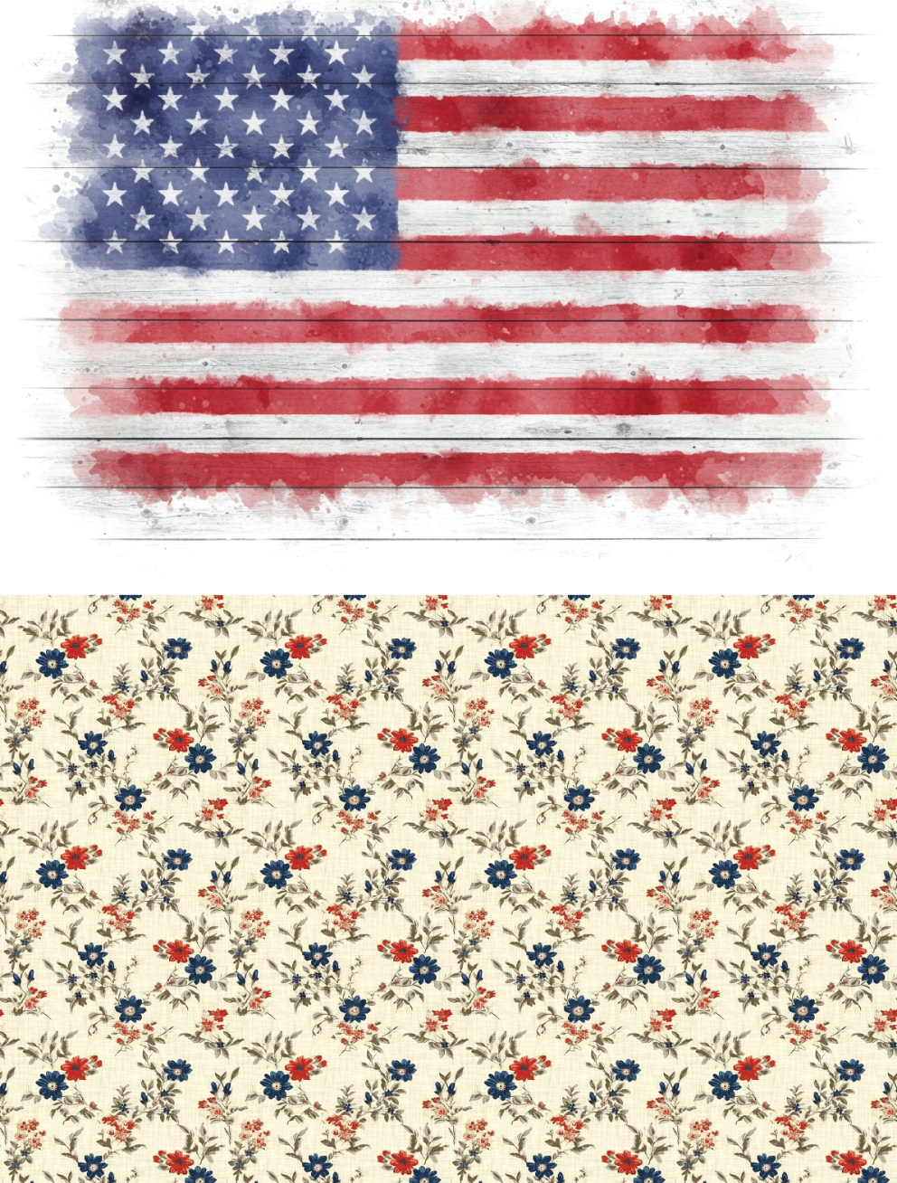 Dixie Belle America 250 - A2 Rice Decoupage Paper