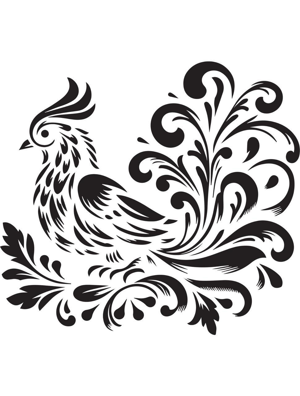 Dixie Belle Grand Garden Pheasant - Stencil