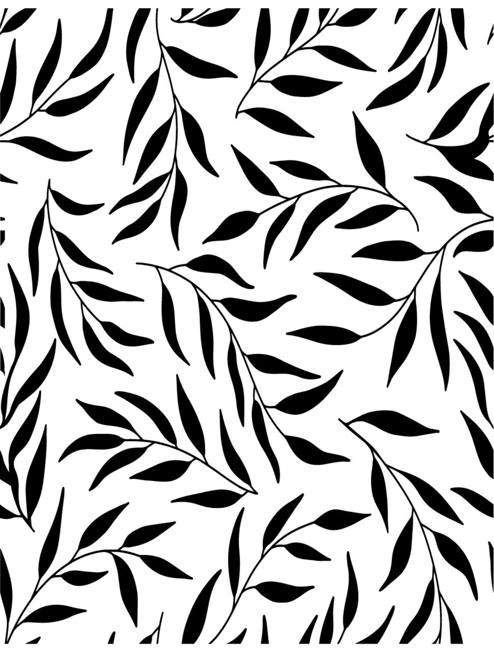 Dixie Belle Leaf Me Alone - Stencil